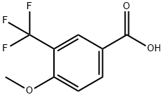 4-METHOXY-3-(TRIFLUOROMETHYL)BENZOIC ACID Struktur