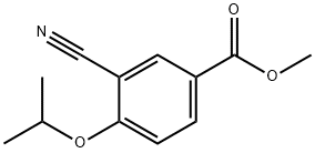 3-氰基-4-异丙氧基苯甲酸甲酯, 213598-11-9, 结构式