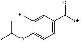 3-ブロモ-4-イソプロポキシ安息香酸 化学構造式