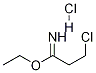 ethyl 3-chloropropanimidoate hydrochloride Structure