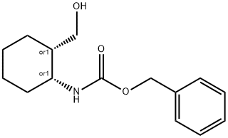 CIS-(2-ヒドロキシメチル)シクロヘキシルカルバミン酸ベンジル 化学構造式