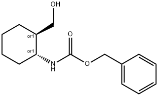 TRANS-(2-ヒドロキシメチル)シクロヘキシルカルバミン酸ベンジル 化学構造式