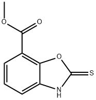 2-Mercapto-benzooxazole-7-carboxylic acid Methyl ester Structure