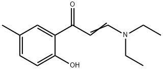 (E)-3-(DIETHYLAMINO)-1-(2-HYDROXY-5-METHYLPHENYL)PROP-2-EN-1-ONE Struktur