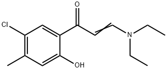 (E)-1-(5-CHLORO-2-HYDROXY-4-METHYLPHENYL)-3-(DIETHYLAMINO)PROP-2-EN-1-ONE Struktur