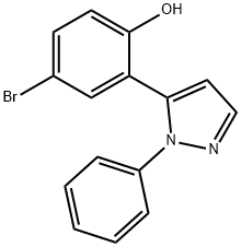 1-PHENYL-1H-5-(5'-BROMO-2'-HYDROXYPHENYL)PYRAZOLE Struktur
