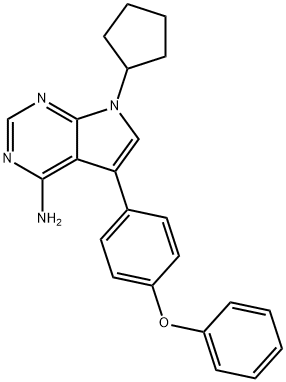 7-CYCLOPENTYL-5-(4-PHENOXY)PHENYL-7H-PYR Struktur