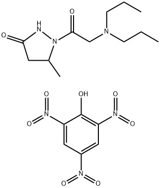 3-Pyrazolidinone, 1-(N,N-dipropylglycyl)-5-methyl-, monopicrate 化学構造式