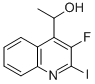 1-(3-FLUORO-2-IODO-QUINOLIN-4-YL)-ETHANOL Struktur