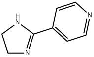 4-(4,5-二氢-1H-咪唑-2-基)吡啶, 21381-61-3, 结构式