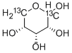 D-リボース-1,5-13C2 化学構造式