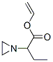 1-Vinyl-2-(1-aziridinyl)ethyl=acetate Structure