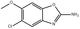 5-chloro-6-methoxy-benzooxazol-2-amine 结构式
