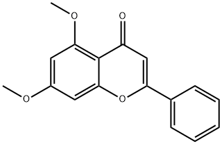 5,7-DIMETHOXYFLAVONE Structure