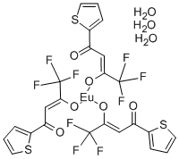 EUROPIUM (III) THENOYLTRIFLUOROACETONATE TRIHYDRATE Structure