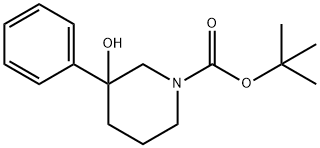 N-BOC-3-羟基-3-苯基哌啶, 213923-81-0, 结构式
