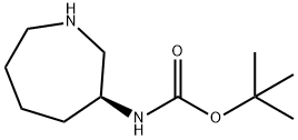 (S)-3-N-BOC-氨基氮杂环庚烷 结构式