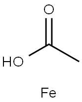 酢酸/鉄,(1:x) 化学構造式