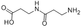 N-(β-アラニル)-β-アラニン 化学構造式