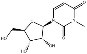 3-メチルウリジン 化学構造式