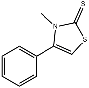 3-甲基-4-苯基噻唑啉-2-硫酮 结构式