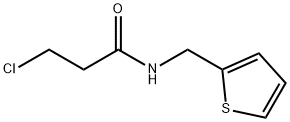 3-クロロ-N-(2-チエニルメチル)プロパンアミド 化学構造式