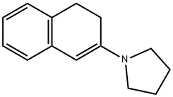 2-(ピロリジン-1-イル)-3,4-ジヒドロナフタレン 化学構造式