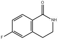 6-フルオロ-3,4-ジヒドロ-1(2H)-イソキノリノン 化学構造式