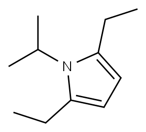 1H-Pyrrole,2,5-diethyl-1-(1-methylethyl)-(9CI) Structure