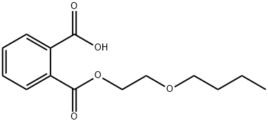 Phthalic acid hydrogen 1-(2-butoxyethyl) ester 结构式