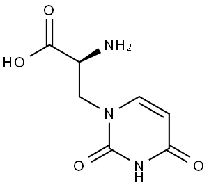 尿嘧啶基丙氨酸,21416-43-3,结构式