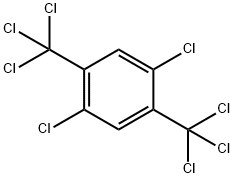 1,4-ジクロロ-2,5-ビス(トリクロロメチル)ベンゼン 化学構造式