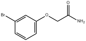 2-(3-ブロモフェノキシ)アセトアミド 化学構造式