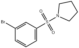 3-BROMO-N-PYRROLIDIN-1-YLBENZENESULPHONAMIDE 化学構造式