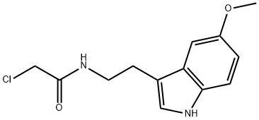 N-[2-(5-Methoxy-1H-indole-3-yl)ethyl]-2-chloroacetamide Struktur