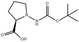 (R)-(+)-NBETA-BOC-D-HYDRAZINOPROLINE Struktur