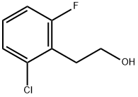 2-クロロ-6-フルオロフェネチルアルコール 化学構造式