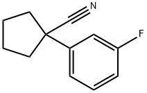 1-(3-FLUOROPHENYL)CYCLOPENTANECARBONITRILE, 99 Struktur