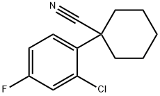 1-(2-CHLORO-4-FLUOROPHENYL)CYCLOHEXANECARBONITRILE Structure