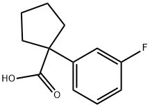 1-(3-FLUOROPHENYL)CYCLOPENTANECARBOXYLIC ACID, 98 Struktur
