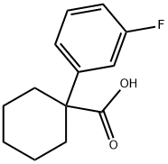 1-(3-氟苯基)环己羧酸,214262-98-3,结构式