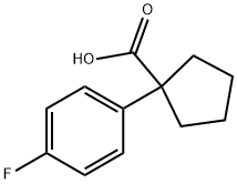 1-(4-FLUOROPHENYL)CYCLOPENTANECARBOXYLIC ACID, 98 Structure