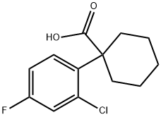 1-(2-CHLORO-4-FLUOROPHENYL)CYCLOHEXANECARBOXYLIC ACID Struktur