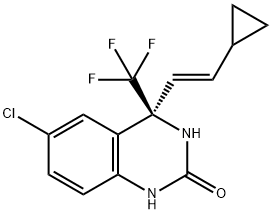 (4S)-6-CHLORO-4-((E)-2-CYCLOPROPYLVINYL)-4-(TRIFLUOROMETHYL)-3,4-DIHYDROQUINAZOLIN-2(1H)-ONE Structure