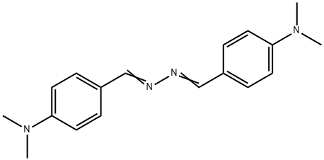 BENZALDEHYDE,4-(DIMETHYLAMINO)-, 2-[[4-(DIMETHYLAMINO)PHENYL]METHYLENE]HYDRAZONE 结构式