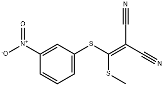 2-[(Methylthio)(3-nitrophenylthio)methylene]-malononitrile,214330-83-3,结构式