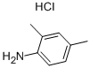 2,4-ジメチルアニリン塩酸塩 化学構造式