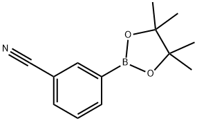 3-(4,4,5,5-TETRAMETHYL-1,3,2-DIOXABOROLAN-2-YL)BENZONITRILE Structure