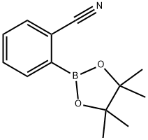 2-(2-シアノフェニル)-4,4,5,5-テトラメチル-1,3,2-ジオキサボロラン 化学構造式