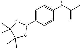 4'-(4,4,5,5-テトラメチル-1,3,2-ジオキサボロラン-2-イル)アセトアニリド 化学構造式